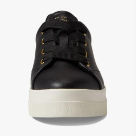 GANT Avona Leather Sneakers - Gold Grommets - Picture 5 of 10